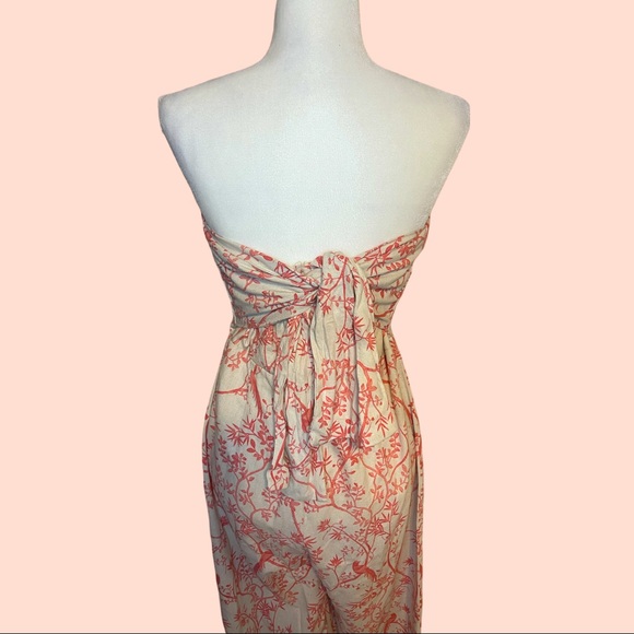 FORE - Strapless Jumpsuit. Zipper back With Tie In Back. Size L - Picture 7 of 13